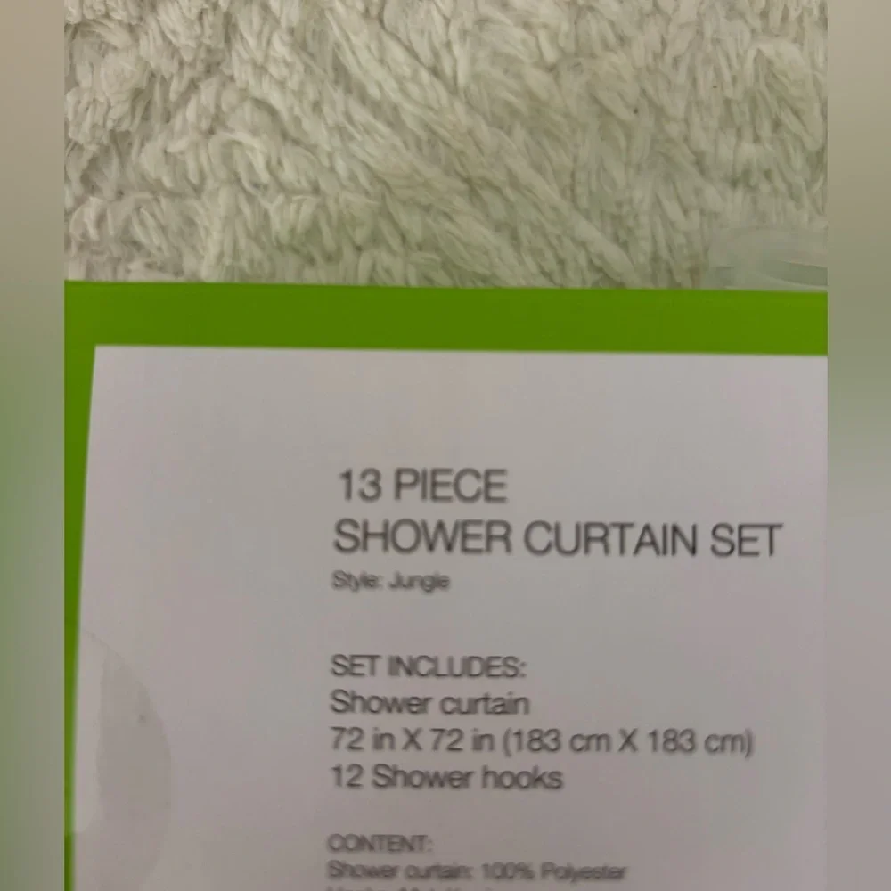 New in original package Kids Shower Curtain 13 piece Set